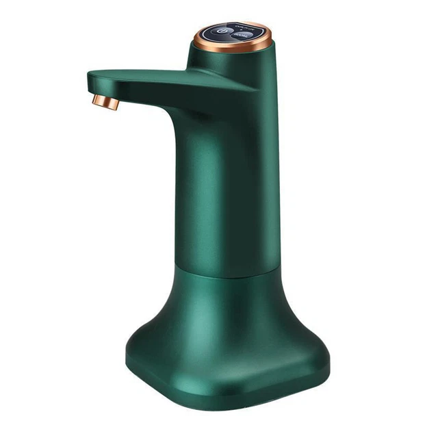 Bomba dispensadora de agua eléctrica silenciosa automática bomba de botella de agua con cañón (verde)