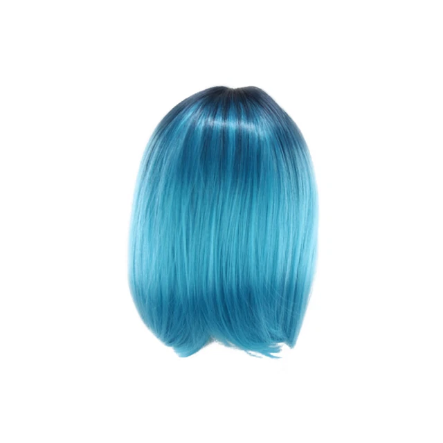 Short Hair Bob Wig Human Side Part Cosplay Accessories European American