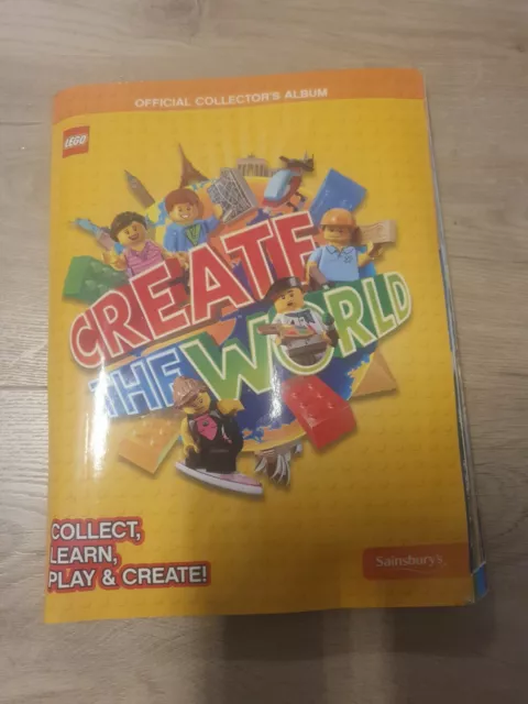 Sainsbury's Lego Create the world official collector's Album complete all cards