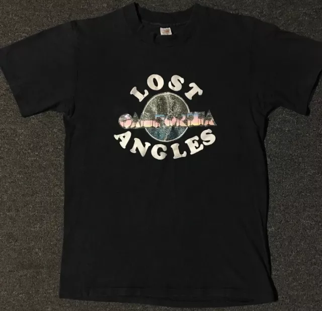 Vtg 80s Lost Angles California Faded Sunset Shirt S USA Beach Grunge Surf OP 70s