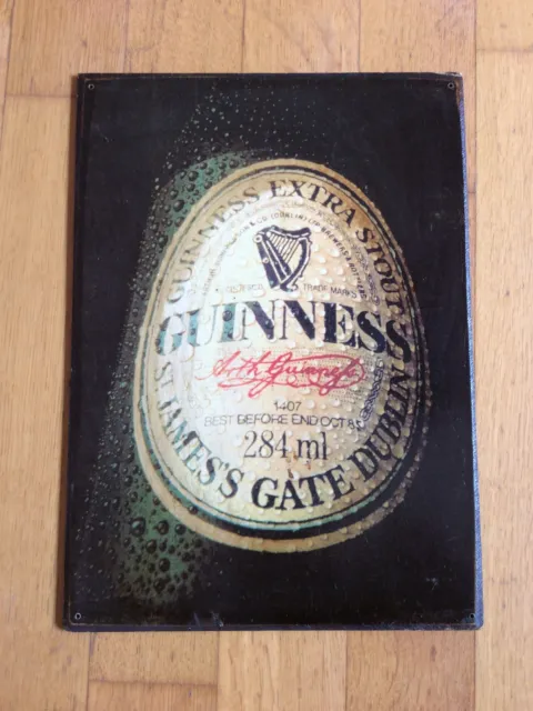 Targa pub Guinness in legno - pannello di compensato