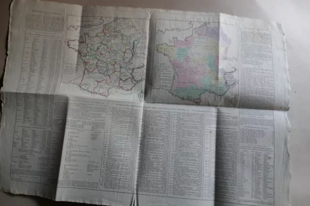 CARTE géographie ancienne BATAILLE DE L'Histoire de FRANCE 630 X 440 mm