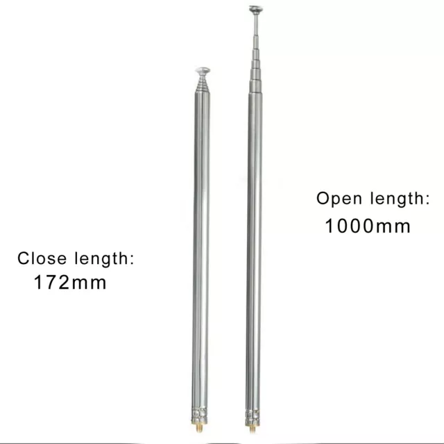 7mm Telescopic Male Aerial Antenna For RC Radio Control Transmitter Controller