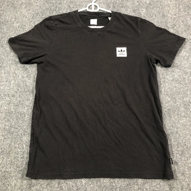 Adidas Trefoil T-Shirt Men's Medium M Black Workout Athleisure Athletic Wear
