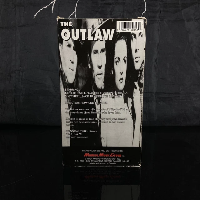 THE OUTLAW VINTAGE Hollywood Classics Collector's Edition VHS 1943 £9.