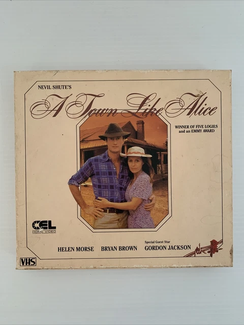 A Town Like Alice *RARE* VHS 2-Tape Box Set Australian TV DRAMA Bryan Brown