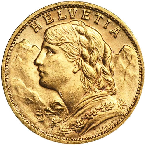 20 FRANCS SWISS Gold Coin - Helvetia $458.49 - PicClick