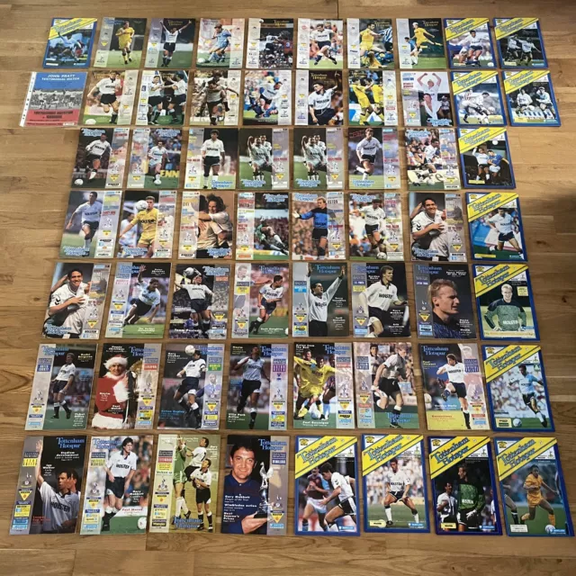 SPURS Football Programmes YOU CHOOSE 1989 1990 1991 1992 1993 TOTTENHAM HOTSPUR