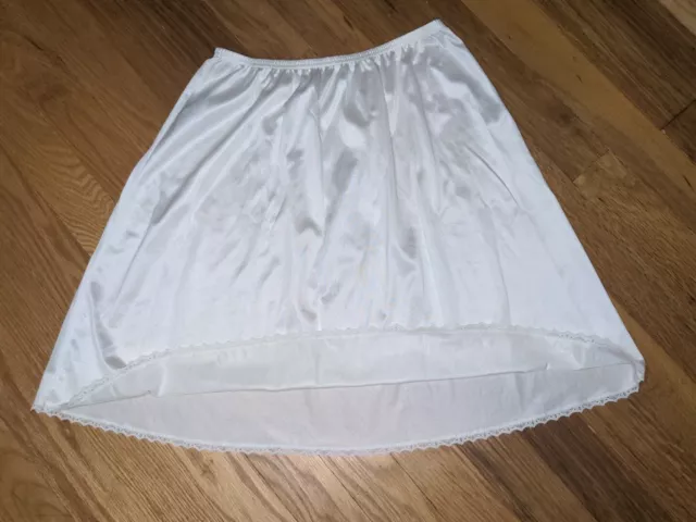 adonna slip Size Small White Vintage Nylon