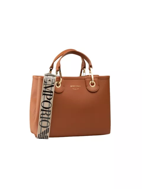 Borsa Emporio Armani shopping bag, colore Cuoio, modello Y3D166 YFO5B 85550
