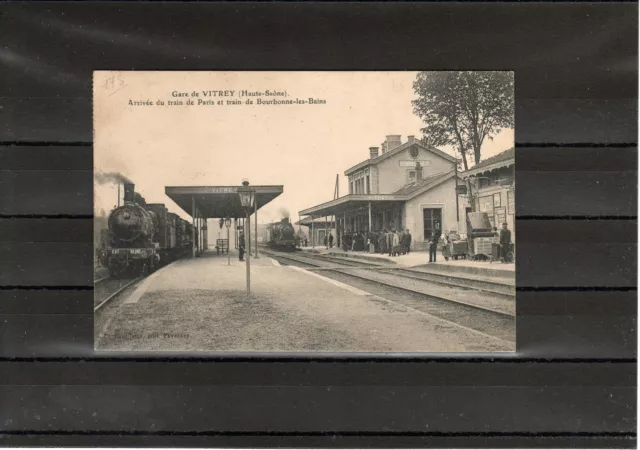 Cpa France Dept 70 Gare De Vitrey Arrivee Du Train