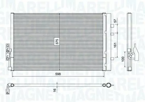 Condensatore Radiatore Aria Condizionata Per Bmw X3 (F25) Xdrive 20 D