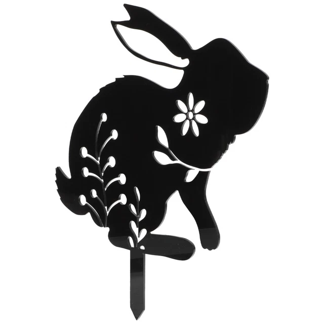 Segno di cantiere di coniglio di Pasqua coniglietto decorazione giardino