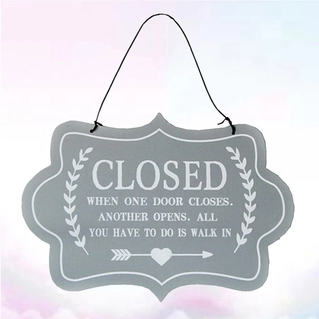 OPEN AND CLOSED Signs for Shops Welcome Letter Cafe Decoration £12.39 ...