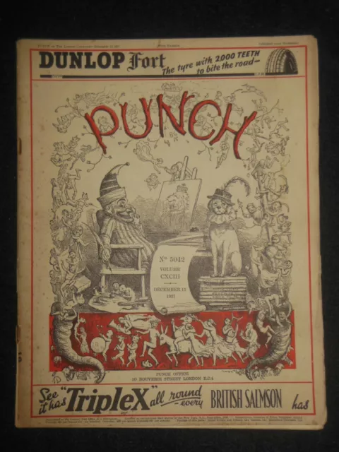 PUNCH or the London Charivari (December 15th 1937) Humour Magazine Cartoons