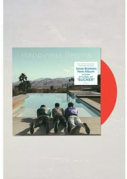 Jonas Brothers Happiness Begins 2XLP Red Vinyl Record Album New