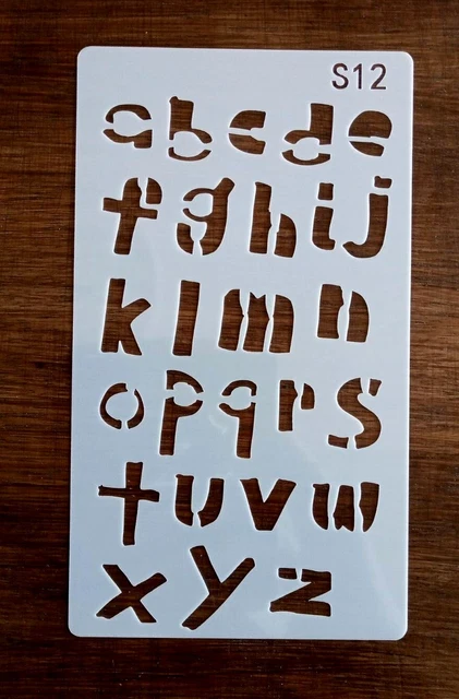 PLANTILLA LETRAS DEL ALFABETO 180mm x 105mm