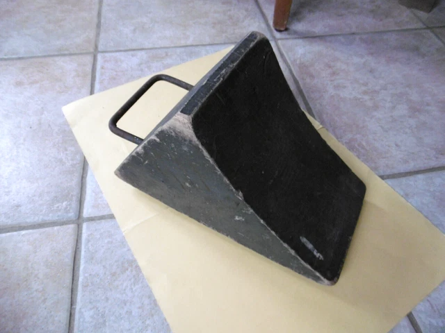 Cale De Sable Concave Walter Hagen Années 1920 – Manche Caryer, Poignée Cuir, 17”