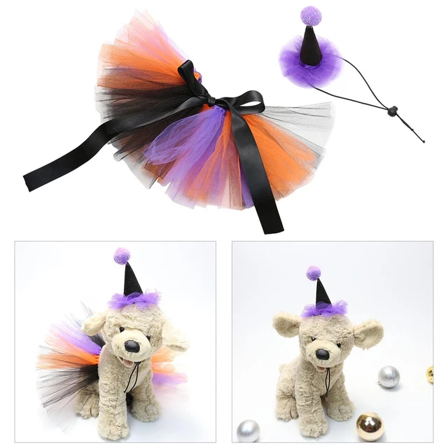 Niedliches Hundekostüm, Bowtie Hut Kleid Set für Katze Und Hund, Haustier