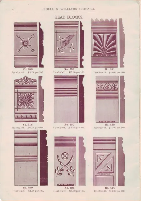 Lidell & Williams ornamental fixtures – Chicago –Supplement to 1899 Catalogue