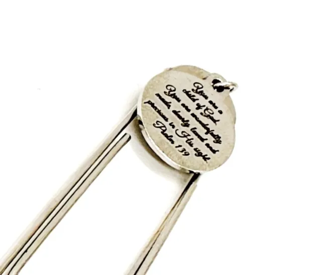 Faith Gift, You Are A Child Of God Charm Bookmark, Psalm 139, Bible Bookmark