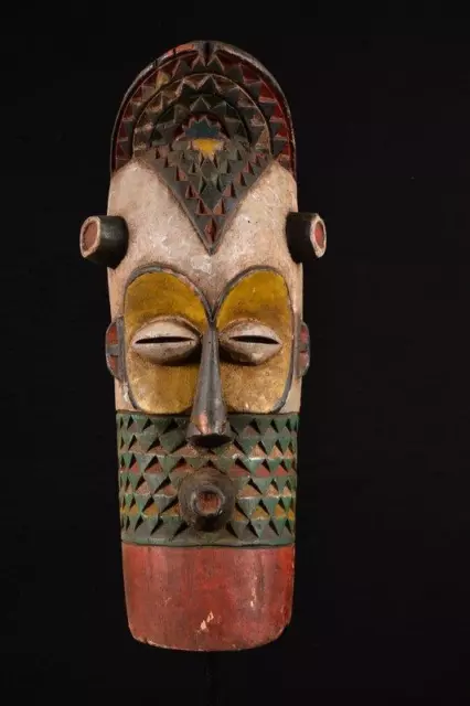 21704 African Old Pende Mask / Mask Dr Congo