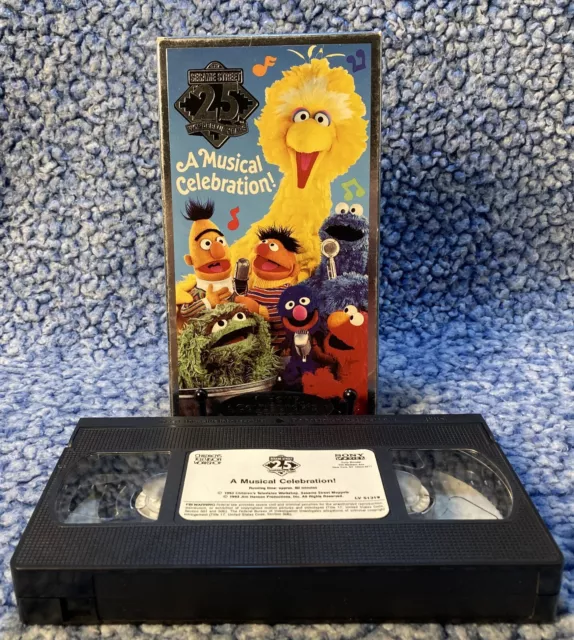Sesame Street 25 Years: A Musical Celebration VHS 1993 Kids Sing Along