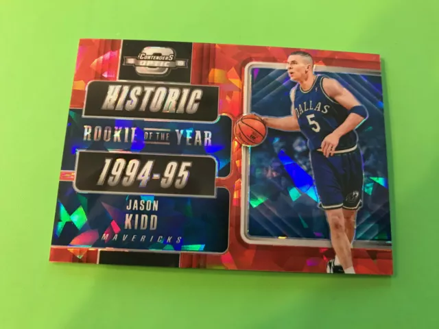 2018-19 Panini Contenders Optic Red Cracked Ice Jason Kidd #17 HOF