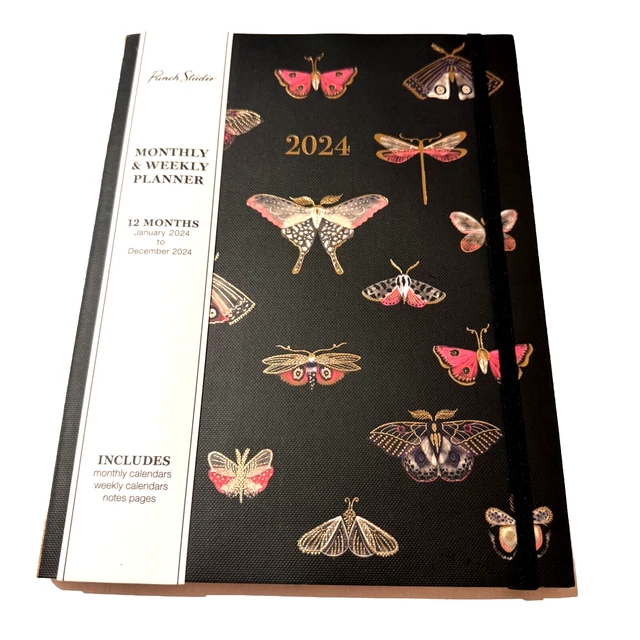 2024 PLANNER WEEKLY Layouts Monthly Calendar Notes Pocket Punch Studio