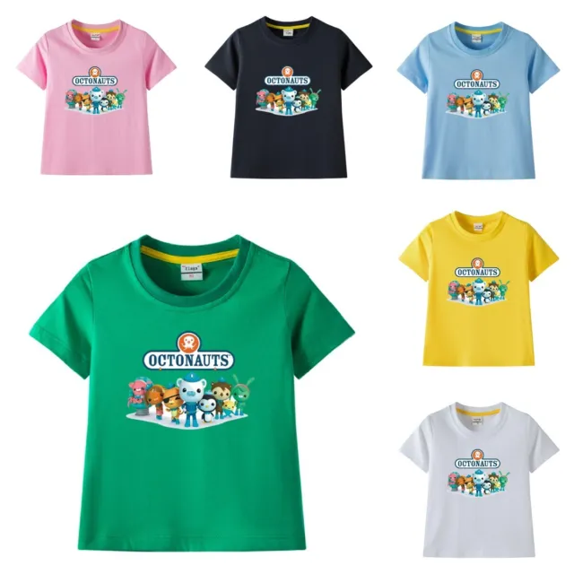 Trendy Octonauts Print Youth T-shirt In Soft Cotton