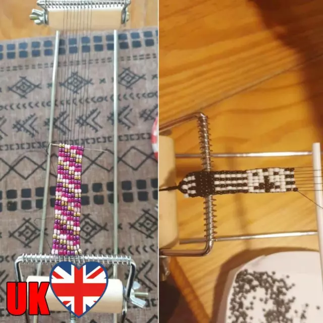 Stainless Steel Weaving Beading Loom for Jewelry Bracelets DIY Knitting Machine