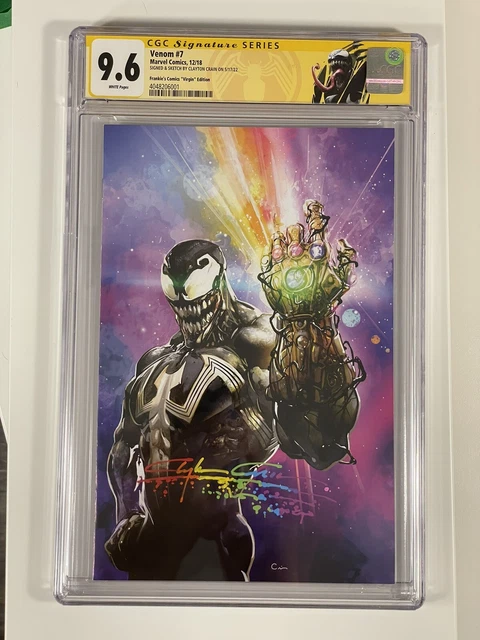 Venom 7 CGC 9.6 SS Clayton Crain Virgin Variant Infinity Murder Signature 🔥🔑