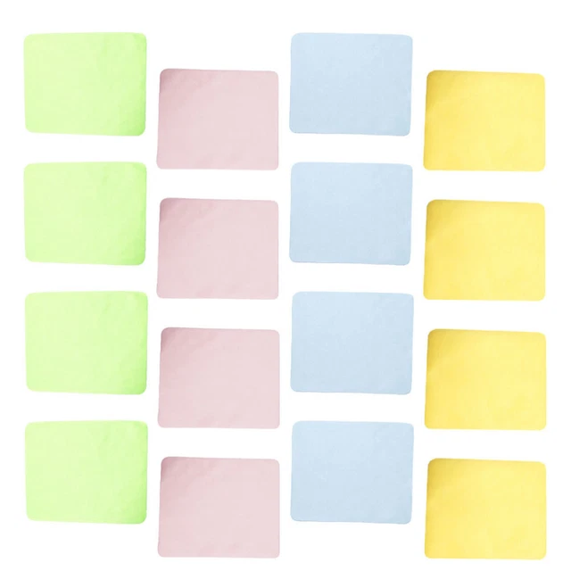 20 Pcs Microfiber Glasses Cloth Mobile Phone Film Cleaning Cloth Wipe Screen Clo