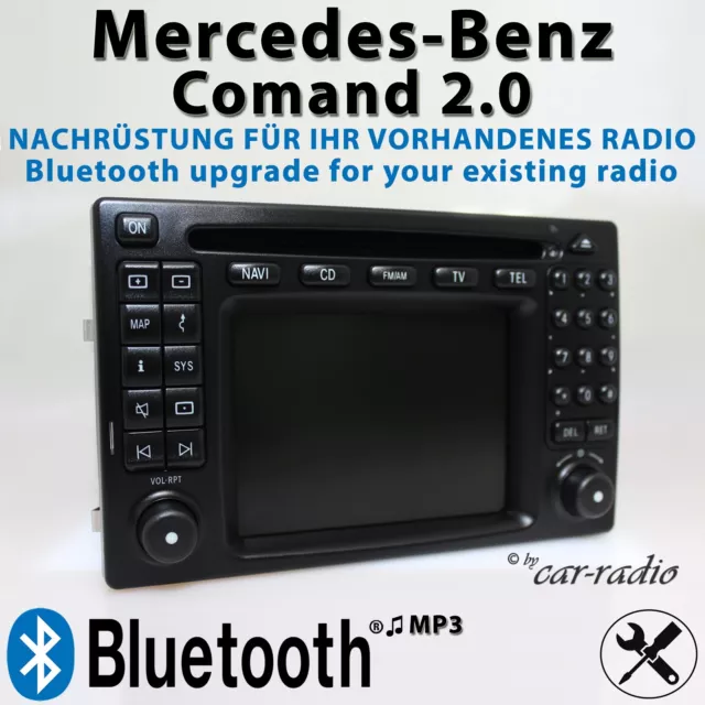 Modernisierung für Mercedes Comand 2.0 Bluetooth Umbau Nachrüstung 163-208-210