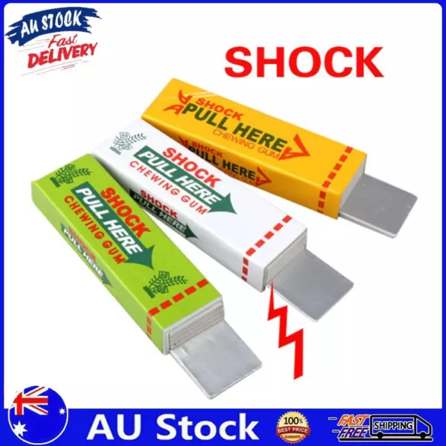 AU Safety Trick Joke Toy Electric Shock Shocking Chewing Gum Pull Head