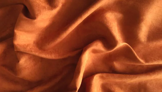Tan Colour Satin Back Faux Suede/Suedette Medium Weight Dressmaking Fabric