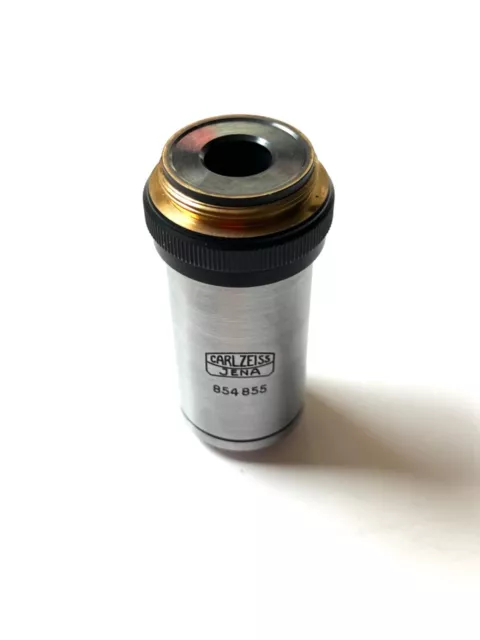 Vintage DDR Carl Zeiss Jena Planachromat HI 100/1.25 Microscope Objective Lens