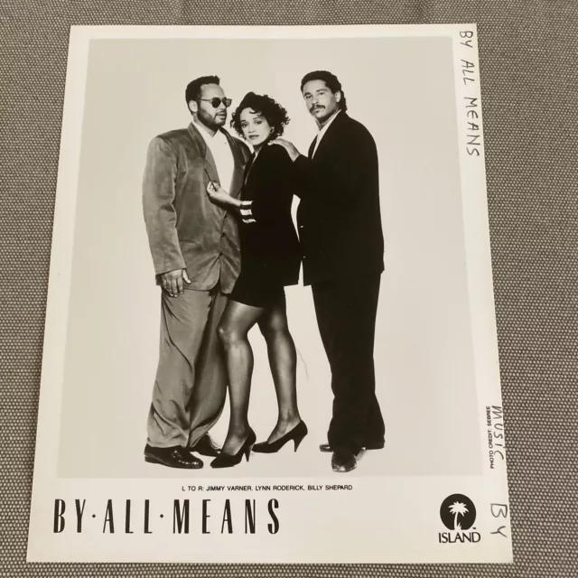 By All Means Press Photo 8x10”. Jimmy Varner, Lynn Roderick, Billy Shepard.