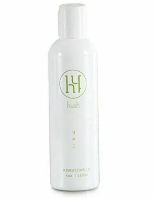 Hush Numbing Gel topical Anesthetic Microblading Pierce tattoo Wax 4oz Exp 08/23