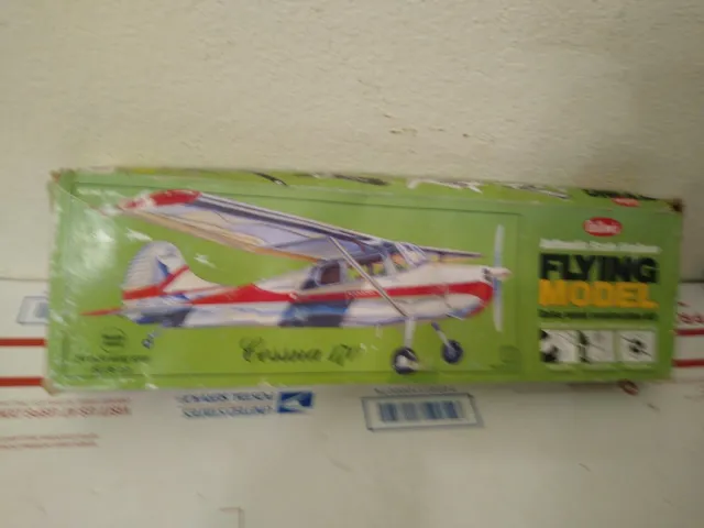 Guillow's Cessna 170 Balsa Wood Flying Model Airplane Kit 302 Complete Open Box