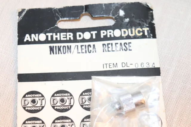 NUEVO De colección Dot Prod. Japón - Botón de liberación del obturador de la cámara Nikon/Leica, cromado
