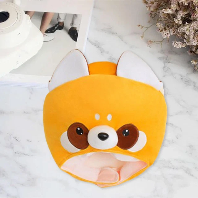 RACCOON HEADGEAR FANCY Dress Cute Photo Prop for Men Women Stuffed Toy