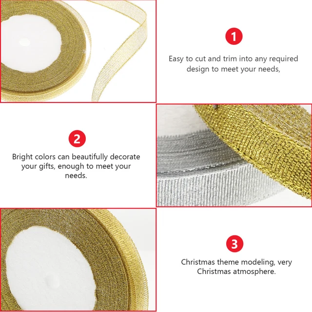 20 rollen von Weihnachten Verpackung Band Weihnachten Diy Bänder 5