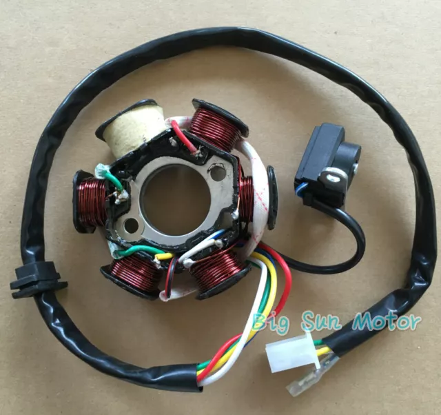 Pit Dirt Bike Scooter Magneto Stator Generator 6 Coil for Honda CG 125 150cc