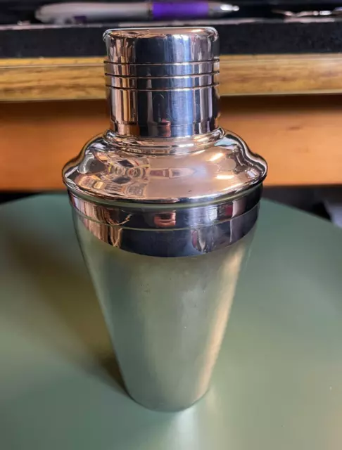 Vintage Art Deco Silver Plated Cocktail Shaker, The Bonzer