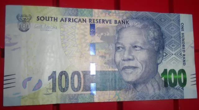 billet de 100 rand Afrique du Sud, Nelson Mandela et buffle