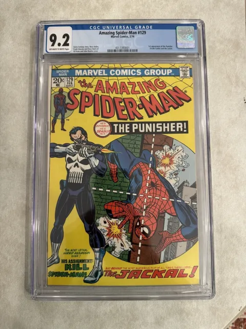 Amazing Spider-Man #129 CGC 9.2 1st App of The Punisher & Jackal Major Key 🗝️