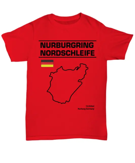 Nurburgring Nordscheife Track Outline Shirt - Unisex Tee