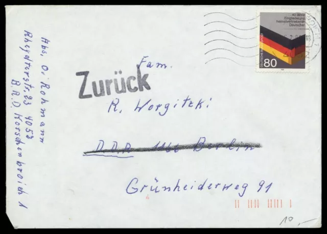 1985, Bundesrepublik Deutschland, 1265, Brief - 1576951