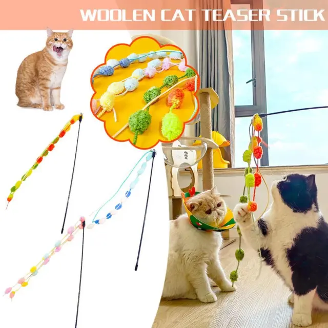 Interactive Cat Toy Chase Exercise Funny Pet Supplies Cat Sticks. Teaser N5C5